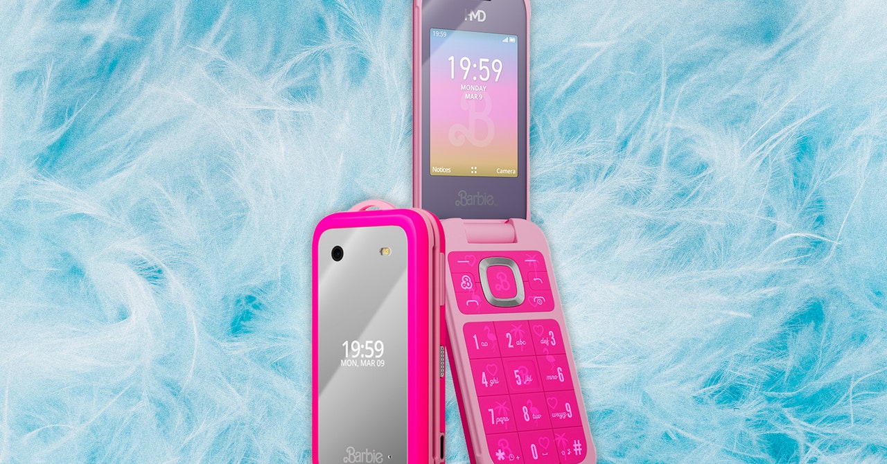 Barbie Phone by HMD: An All-Pink Glittery Dumb Phone That Flips