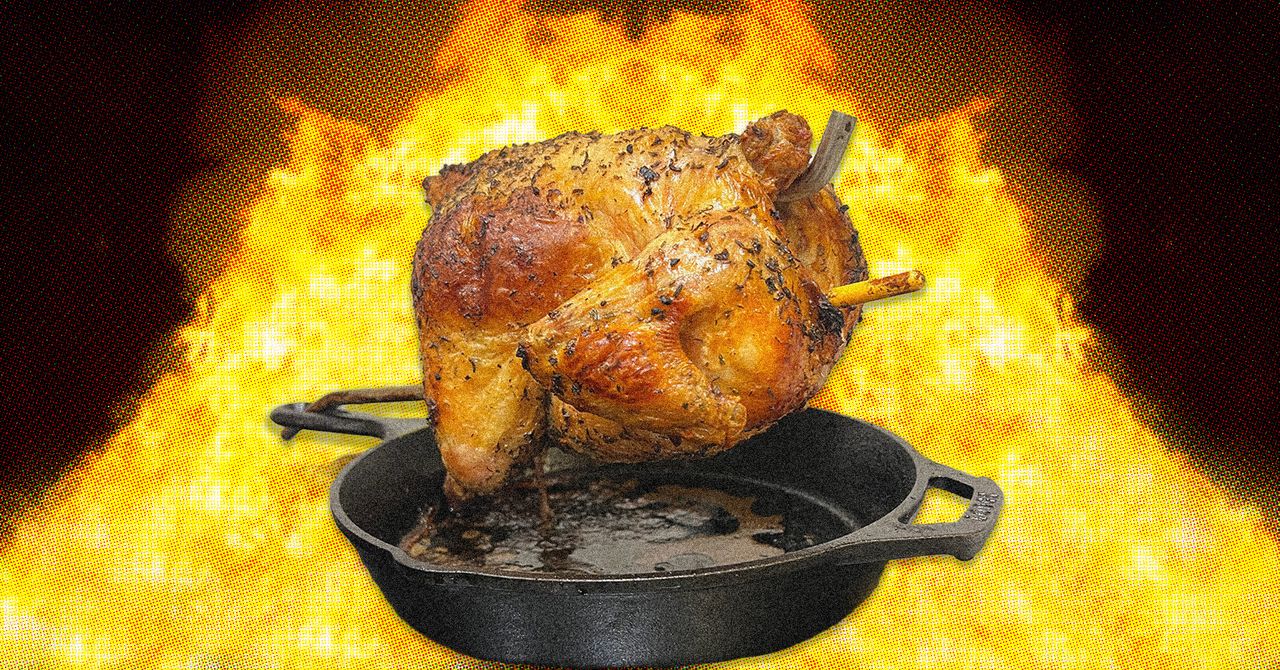 If You Like to Get Nerdy in the Kitchen, Try Roasting a Chicken on a Stick